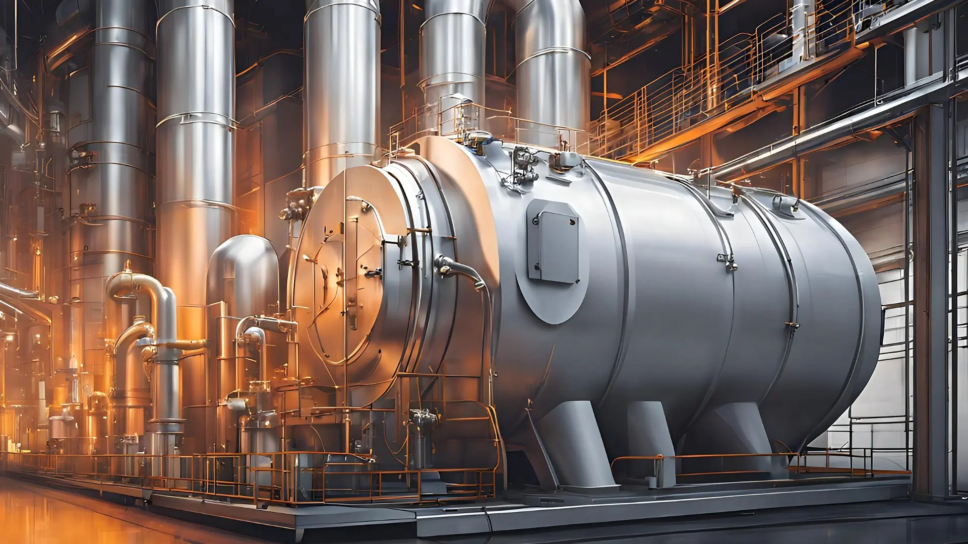 Image showing nice and clean boilers