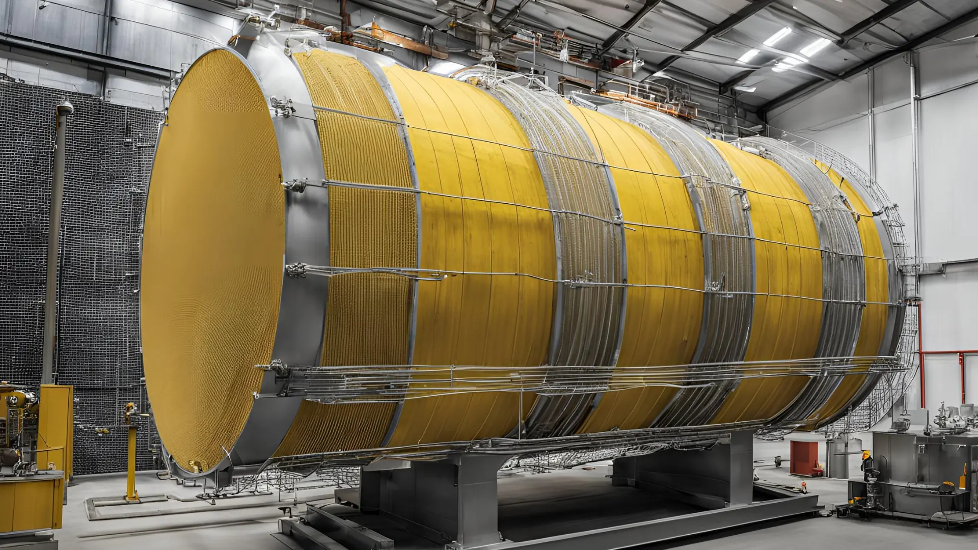 Boiler vessel being sealed with Airseal